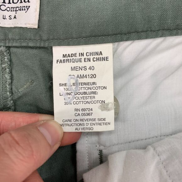 Vintage Columbia Elkhorn Shorts Mens 40 Drab Green Pleated Elastic Waist Cargo - Picture 7 of 13